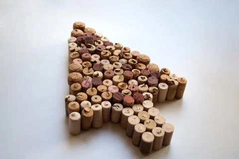Wine corks mouse arrow Stock Photos