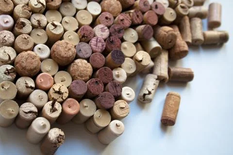 Wine corks palette Stock Photos