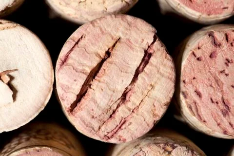 Wine corks stack Foto stock