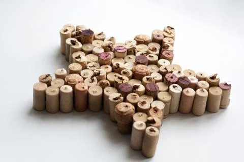 Wine corks star Stock Photos