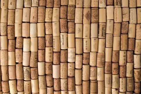 Wine corks texture background. Winery material texture Stock Photos