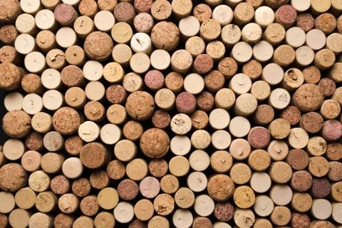 Wine corks texture background. Winery material texture Stock Photos