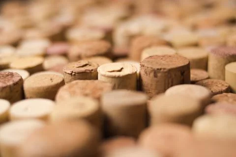 Wine corks texture background. Winery material texture Stock Photos