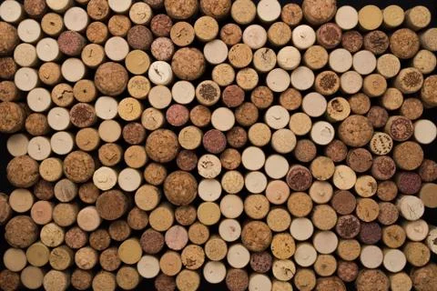 Wine corks texture background. Winery material texture Stock Photos