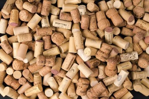 Wine corks texture background. Winery material texture Stock Photos