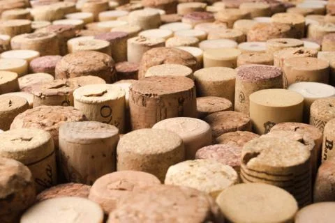 Wine corks texture background. Winery material texture Stock Photos