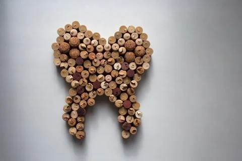Wine corks tooth Stock Photos