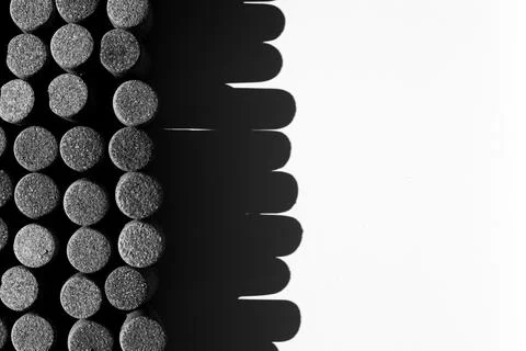 Wine corks on white background, stylish card with copy space for text and deep Stock Photos
