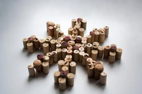 Wine corks wind rose Stock Photos