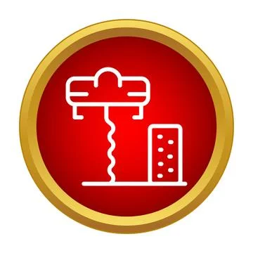 Wine corkscrew opening cork icon in circle Stock Illustration
