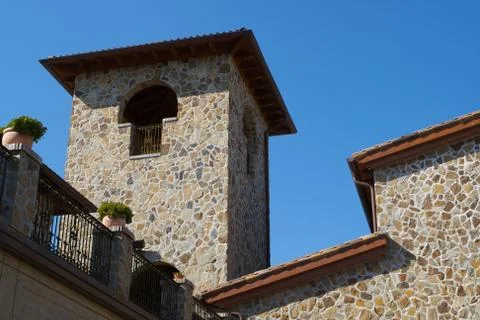 Wine country villa Stock Photos