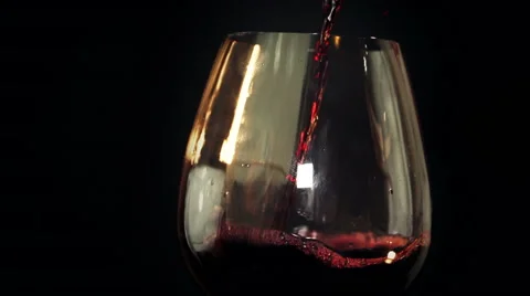 Wine decanted into a glass Stock Footage 62468518