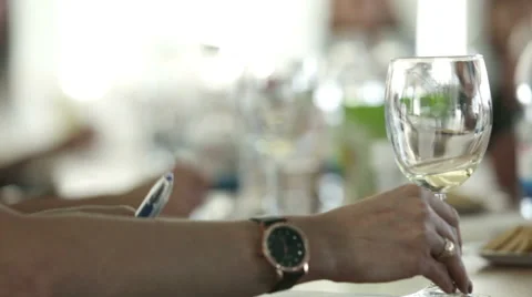 Wine Degustation. Wrighting in degustation list. Stock Footage 51882808