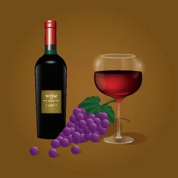 Wine Elements Illustrazione stock