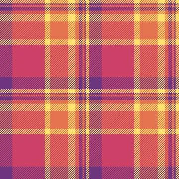 Wine fabric background seamless, display plaid pattern check. Iconic tartan.. Stock Illustration