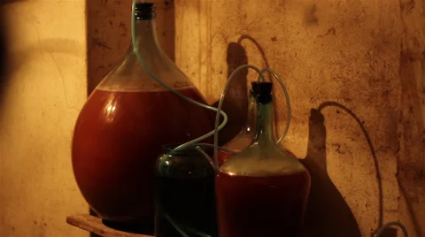 Wine Fermentation Stock Footage 32420076