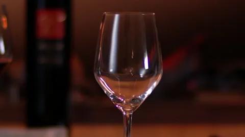 Wine with fireplace in the background Stock-Footage 63478145