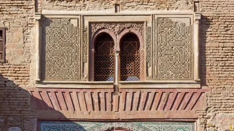Wine Gate at Alhambra in Granada Stock Footage 168739884