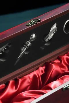 Wine gift box Foto stock