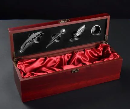 Wine gift box Stock-Fotos