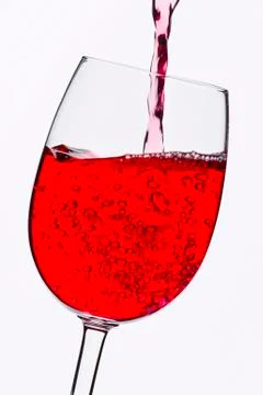 Wine glass in backlight Stock Photos