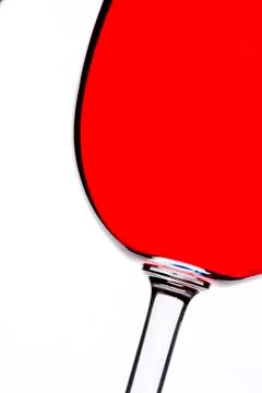 Wine glass in backlight Stock Photos