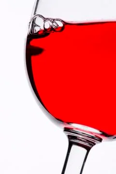 Wine glass in backlight Stock Photos