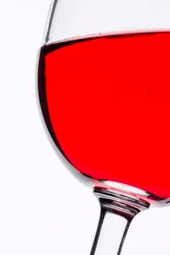 Wine glass in backlight Foto stock