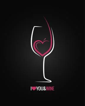 Wine glass concept background Stock Illustration