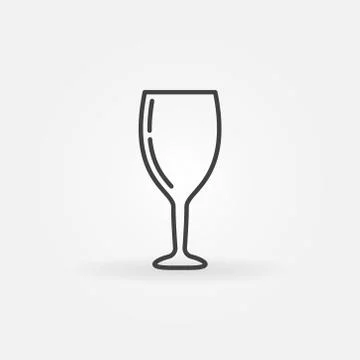 Wine glass concept vector icon Stock Illustration