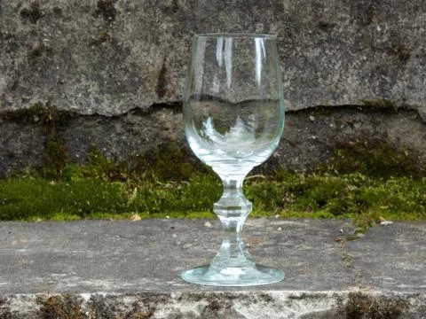 Wine Glass Empty Foto stock