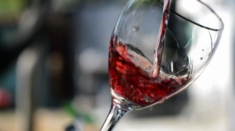 Wine in Glass Stock Footage 37859699