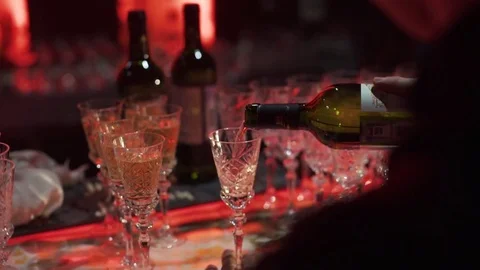 Wine by the glass Stock Footage 80635868