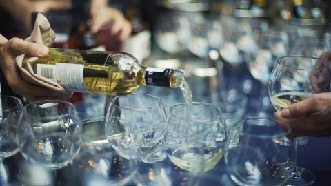 Wine by the glass Stock Footage 85332352
