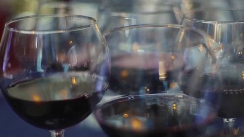 Wine by the glass Stock Footage 85334008