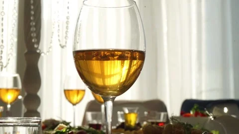 Wine in a glass Stock Footage 163566666