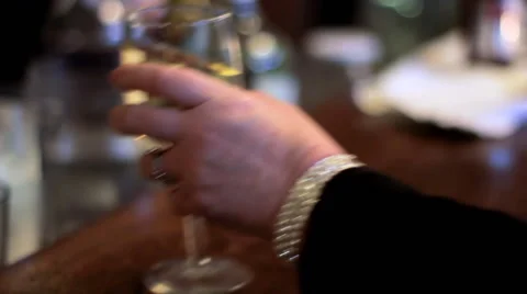 Wine Glass Grab Stock Footage 45937193