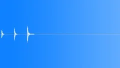 Wine Glass, Hit With A Spoon, Damped, Triple Sound Effect