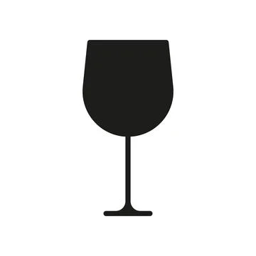 Wine glass icon vector design templates simple and modern Stock Illustration