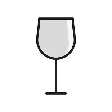 Wine glass icon vector design templates simple and modern Stock Illustration