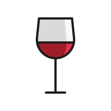 Wine glass icon vector design templates simple and modern Stock Illustration