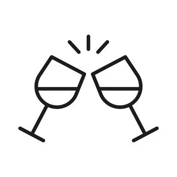 Wine glass icon vector design templates simple and modern Stock Illustration