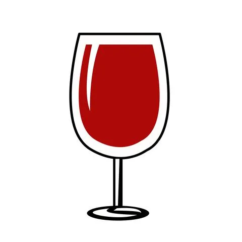 Wine glass icon - Vector Stock Illustration