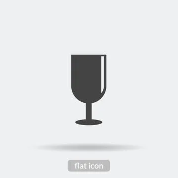 Wine glass icon, Vector is type EPS10 Stock Illustration
