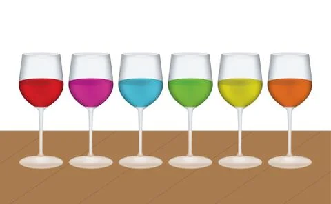 Wine in a glass Illustrazione stock