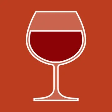 Wine Glass Illustrazione stock