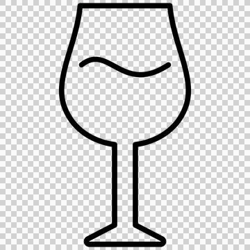 Wine glass Illustrazione stock
