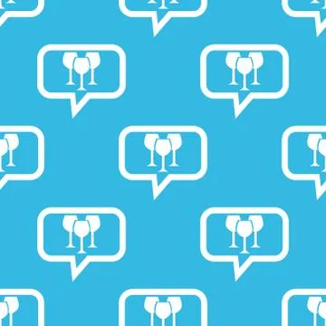 Wine glass message pattern Stock Illustration