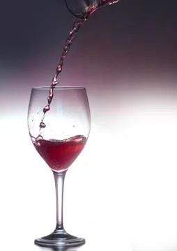 Wine In Glass Stock Photos