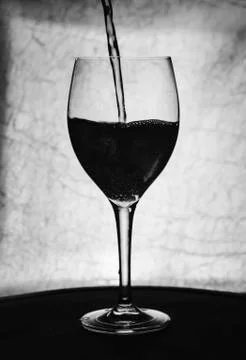 Wine In Glass Stock Photos